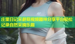 庄里日记采蘑菇视频趣味分享平台轻松记录自然采摘乐趣