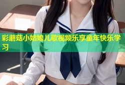 彩蘑菇小姑娘儿歌视频乐享童年快乐学习
