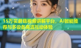 15万买蘑菇视频讲解平台，AI智能推荐与多设备高清互动体验