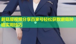 蘑菇屋视频分享百家号轻松获取蘑菇种植实用技巧