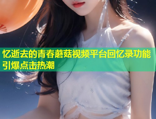 忆逝去的青春蘑菇视频平台回忆录功能引爆点击热潮